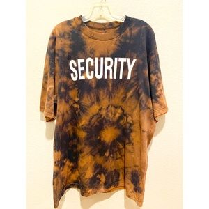 UPCYCLED Unisex Bleached dye Graphic TSecurity